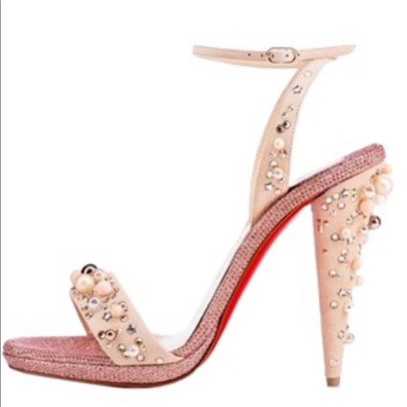 Christian Louboutin Gelila Veau Velours/ Glitter - Picture 4 of 4